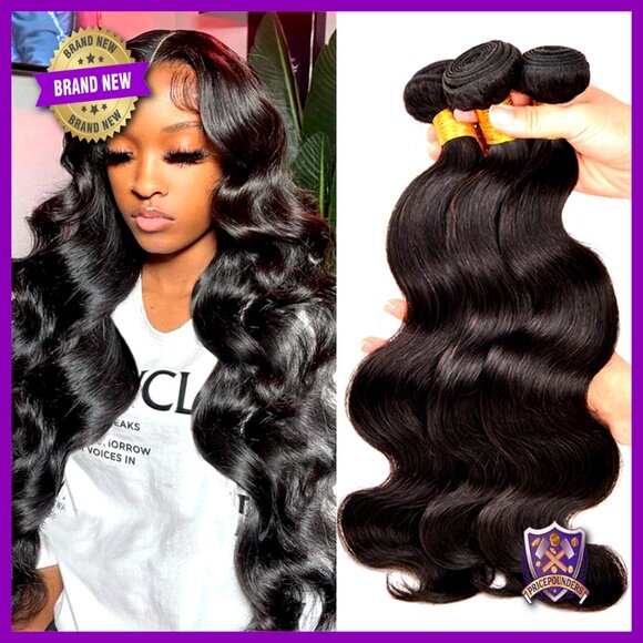 Body Wave Human Hair Extensions 16 18 20 Inch 3 Bundles Virgin Brazilian
